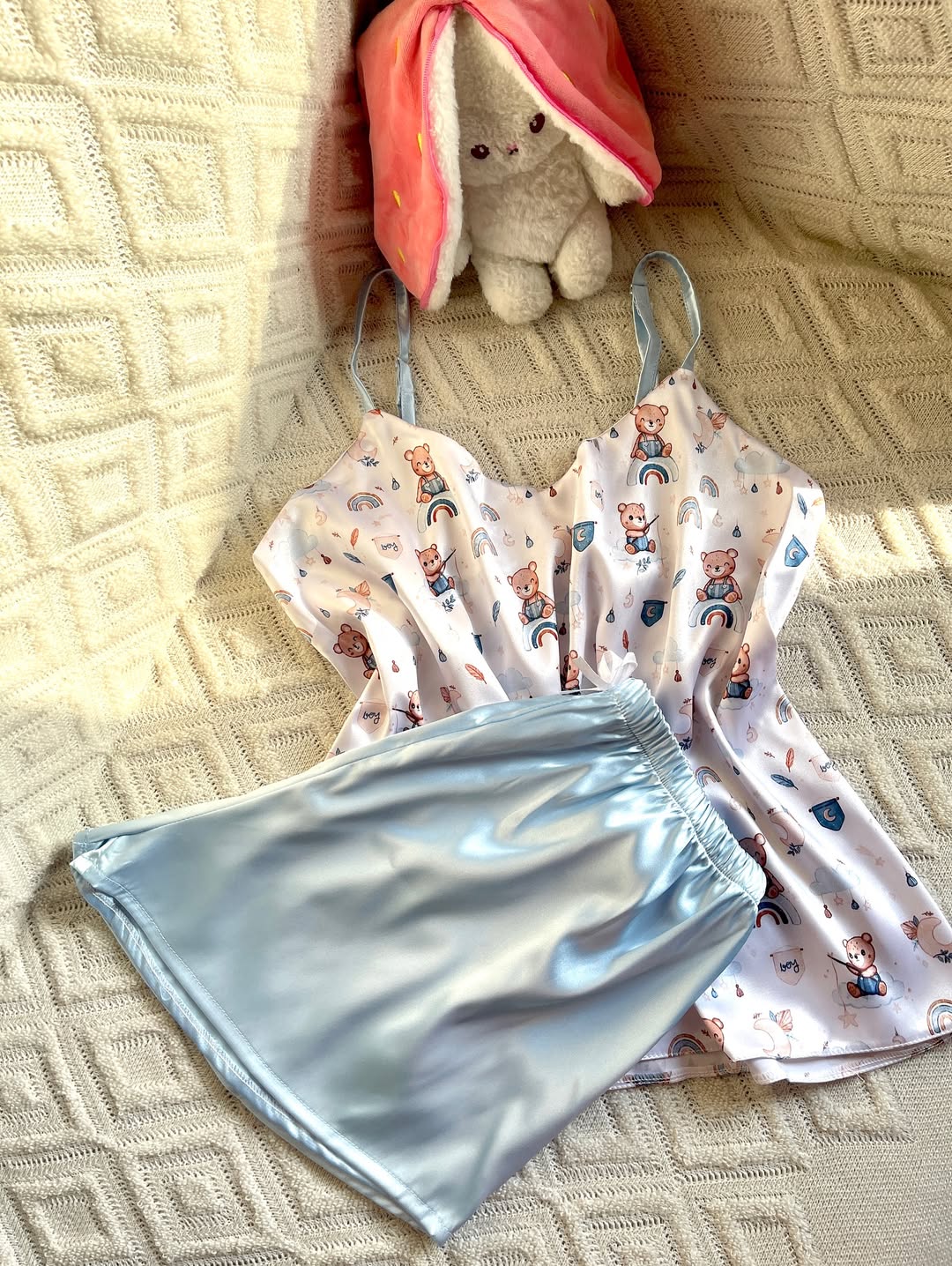 ست لباس خوابه ساتن